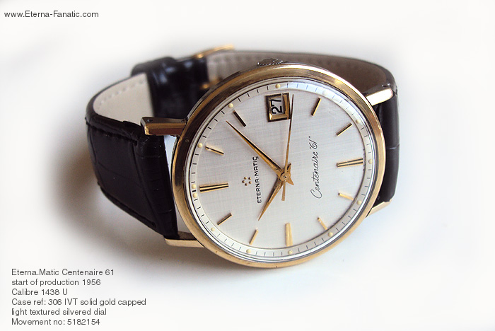 Eterna.Matic Centenaire 61 gold capped | Vintage watches for sale